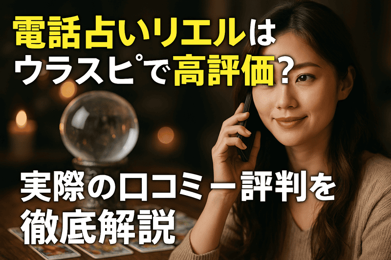 電話占いリエルはウラスピで高評価？実際の口コミ・評判を徹底解説